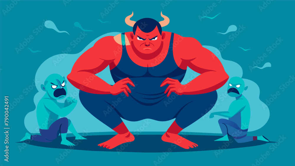 Poster a wrestler grapples with their inner demons trying to overcome the doubts and insecurities that affe