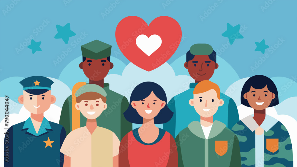 Poster a group for military veterans providing a supportive community and resources for dealing with the ch