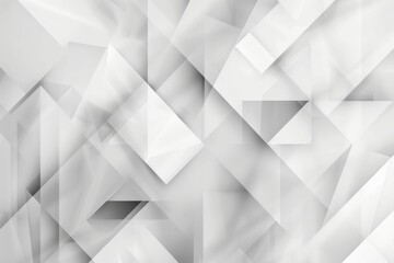 Obraz premium Grey and white glossy squares abstract hi-tech banner design. Futuristic geometric vector background. Beautiful simple AI generated image in 4K, unique.