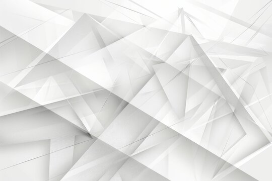 Grey and white glossy squares abstract hi-tech banner design. Futuristic geometric vector background. Beautiful simple AI generated image in 4K, unique.