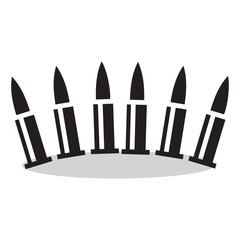 bullet ammunition vector illustration symbol design