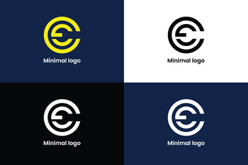 creative and unique logo design for letter c and e, modern logo, c logo, abstract logo, communication, abstract, media