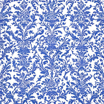 A luxurious damask wallpaper roll Transparent Background Images 