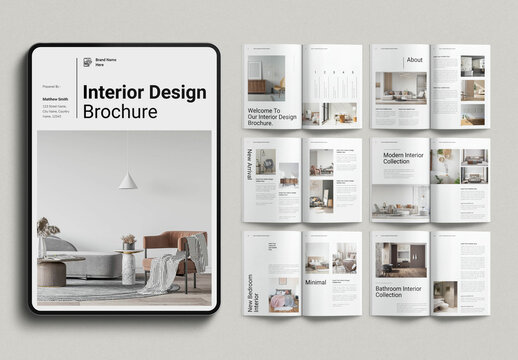 Digital Interior Design Template Brochure Template