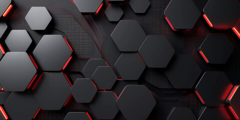 Abstract - hexagon mesh design