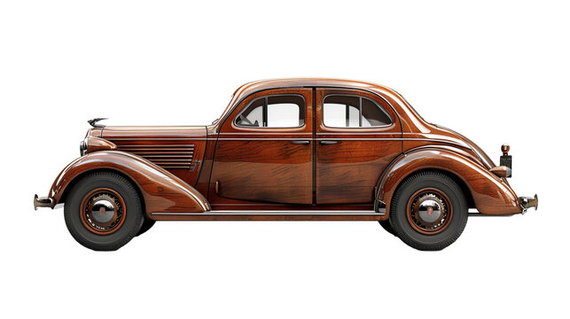 Wooden body vintage car 