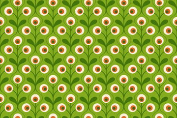 Fabric Prints' Beauty. Seamless Patterns with Mosaic Ornaments