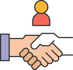 Agreement Vector icon which can easily modify or edit