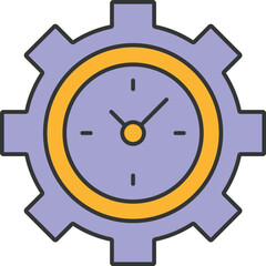 Time management Vector icon which can easily modify or edit
