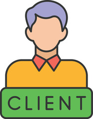Client care Vector icon which can easily modify or edit