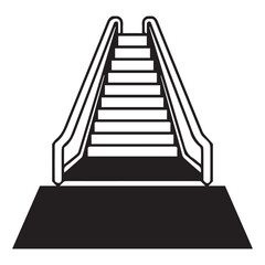 Fototapeta premium ladder icon vector illustration symbol design