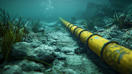 underwater global internet communications  submarine cable
