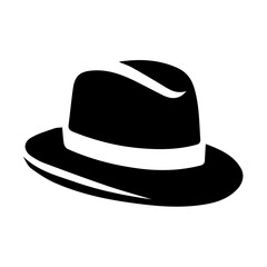 black hat isolated on white