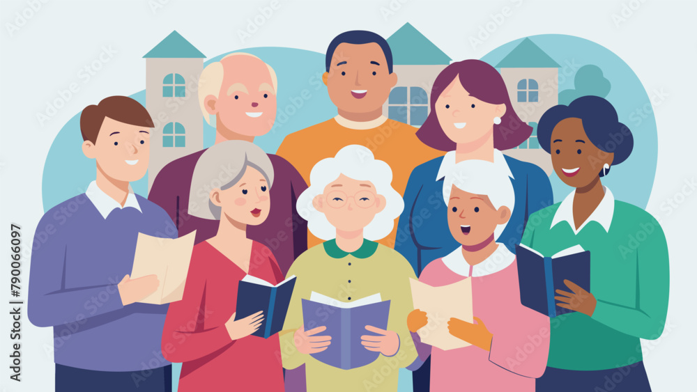 Poster be a part of a community choir that not only sings together but also gives back to the community thr