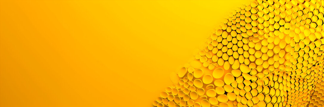 Modern design patterns web banner. Design patterns isolated on yellow background with copy space.