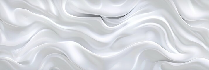 Seamless white glossy soft waves texture overlay for depth designs. - obrazy, fototapety, plakaty