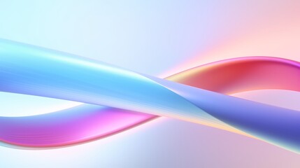 Close-up of a glowing neon infinite loop, set against a futuristic backdrop, vibrant and mesmerizing, watercolor, cartoon, animation 3D, vibrant - obrazy, fototapety, plakaty