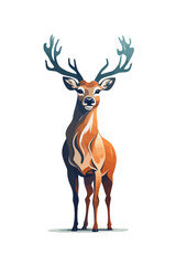 deer illustration vector fully customize able ai file
