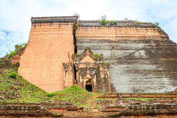 views of famous pahtodawgyi unfinished monument in maldaya, myanmar - 790069842