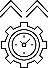 Time watch Vector icon which can easily modify or edit