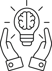 idea on hand Vector icon which can easily modify or edit