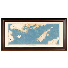 A series of framed nautical charts Transparent Background Images 