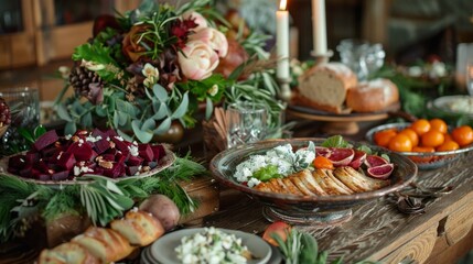 Rustic Barn Holiday Feast: Light and Healthy Delights