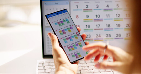 Doing Calendar Schedule Planning. Business Agenda