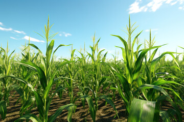 Fototapeta premium Illustration cornfield