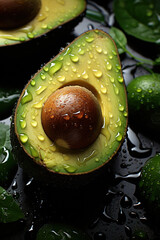 Illustration of fresh avocado