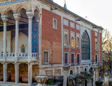 Facade of tiled kiosk, cinili kosk, istanbul archeology museum