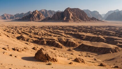 landscape-panoramic-view-desert-with-rocky-mountains-without-people-in-Sharm-El-Sheikh-Egypt