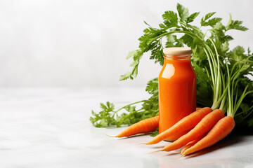 Illustration Fresh Carrot Juice