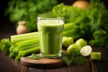 Illustration Fresh celery juice - 790083424