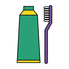 Tooth brush care icon, dental hygiene web sign, health medicine vector illustration
