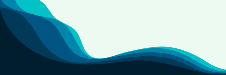 Minimalist color gradient wave pattern vector illustration good for background, wallpaper, backdrop, graphic resource, design template and web banner