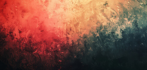 Abstract gradient of red to orange with a smoky texture.