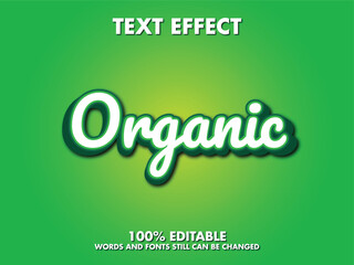 Fototapeta premium Organic vectorl text effect editable template, cold text, fun font, cool text, modern editable typography 