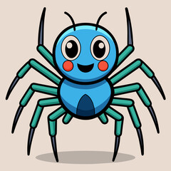 cute spider vector illustration 
