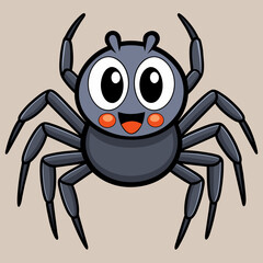 cute spider vector illustration 