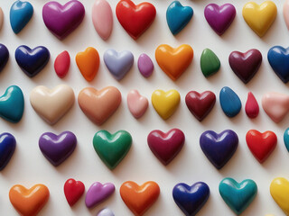 Colourful Hearts 