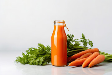 Illustration Fresh Carrot Juice