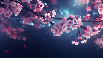 Cyber spring background, copy space for text