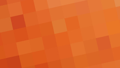 Gradient orange background. Geometric texture of orange squares. The substrate for branding, calendar, post, wallpaper, poster, banner, cover. A place for your design or text. Vector illustration