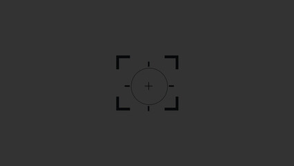 Abstract camera target icon simple,simple camera icon.