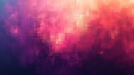 A pixelated abstract background with a futuristic aesthetic, featuring glowing neon lines and...