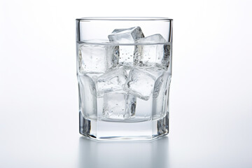 Illustration of ice cubes in a glass