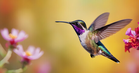 hummingbird in flight