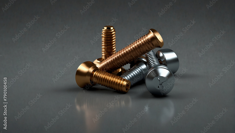 Wall mural nut bolt in a unique style  - Wall murals