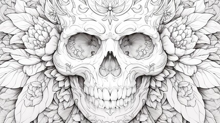 Get started on creating with skull coloring pages for beginners